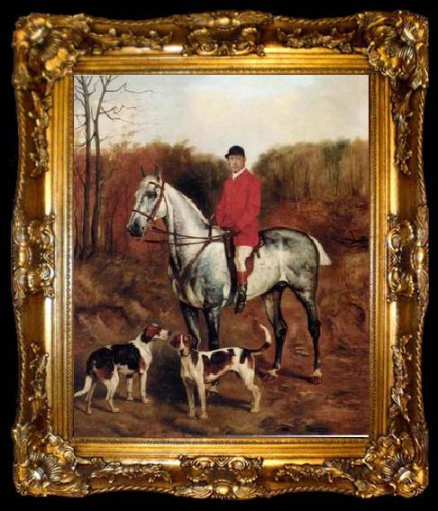 framed  unknow artist Classical hunting fox, Equestrian and Beautiful Horses, 173., ta009-2